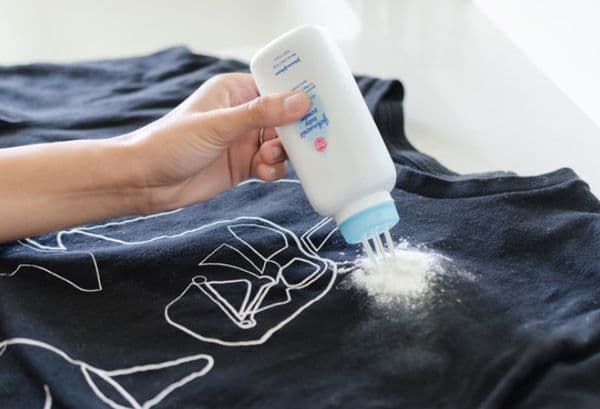 baby powder from spots