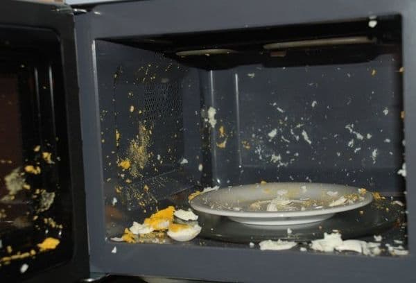 the egg exploded
