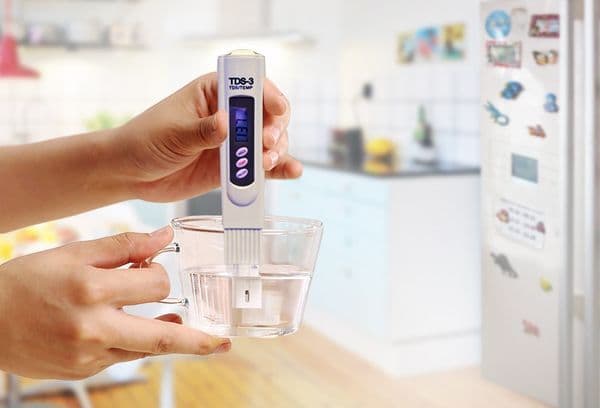 Water analysis with a special device
