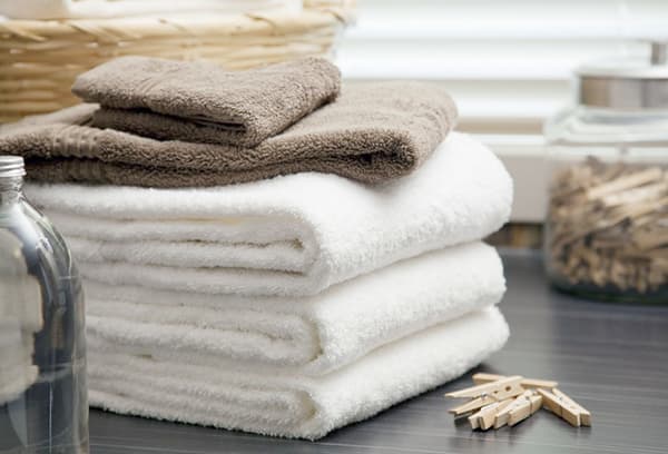 Folded towels