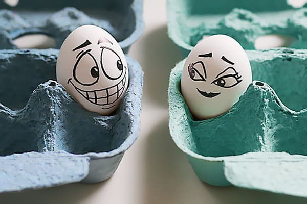 Painted eggs