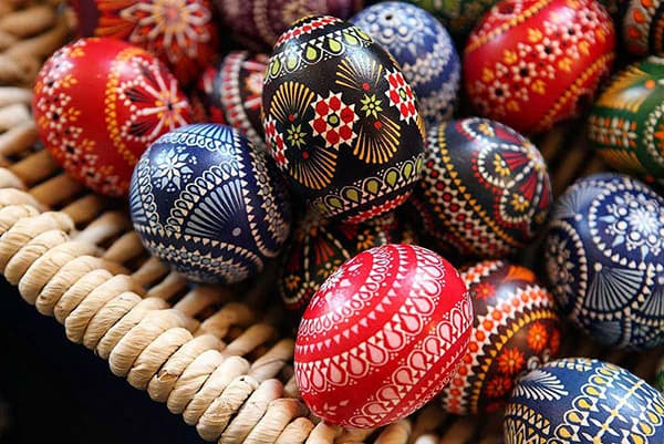 Painted easter eggs