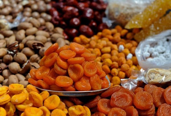 Different dried fruits