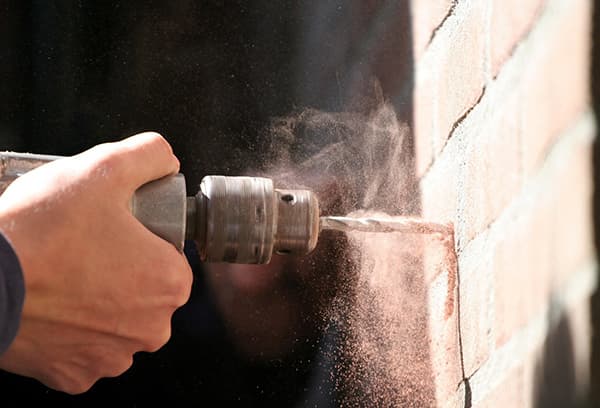 Brick Drilling Dust