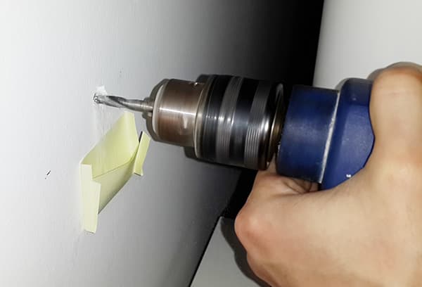 Paper envelope for dust during drilling