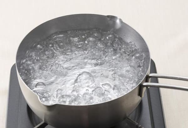 Boiling water
