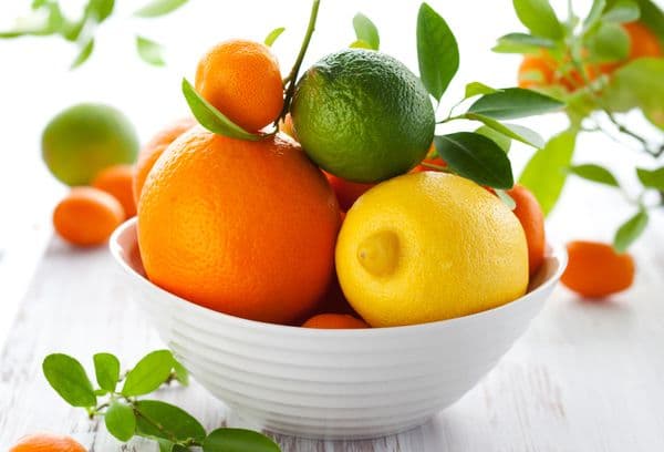 fresh fruits on a plate