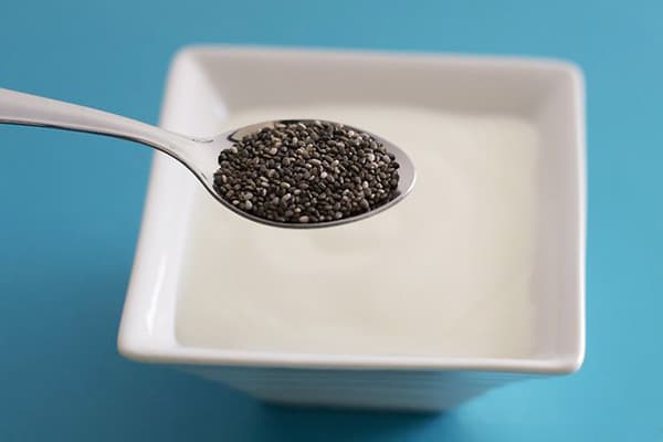 Adding Chia Seeds to Kefir
