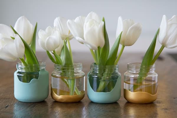 Decor from baby food jars