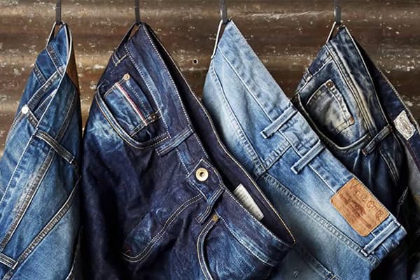 Different models of jeans