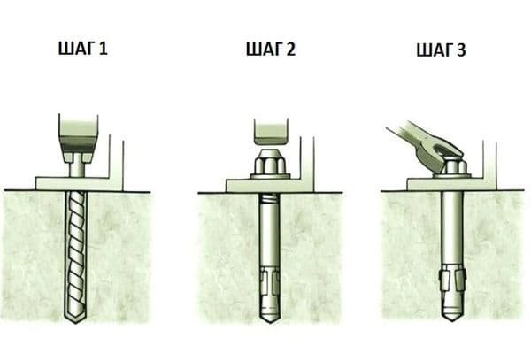 Removing a working nut anchor