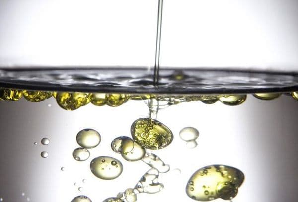 Oil with water