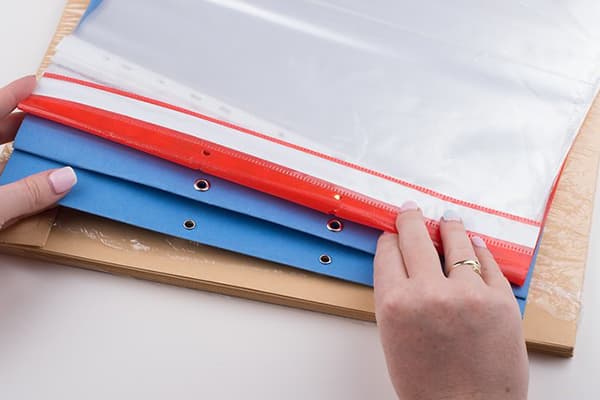 Folders with files for documents