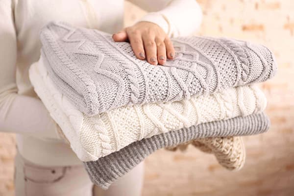 Knitwear after washing