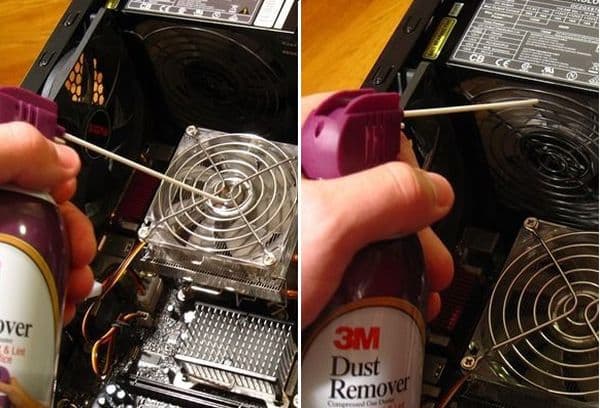 Cleaning the computer cooler