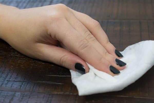 Removing stains from the floor