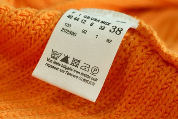 Knitted tag