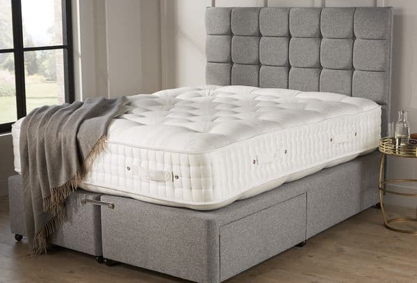 Bed in the bedroom