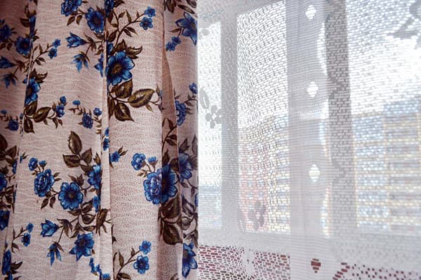 Old fashioned curtains