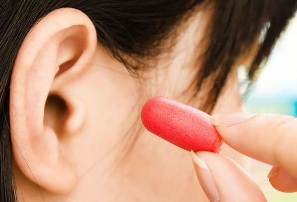 Red ear plugs