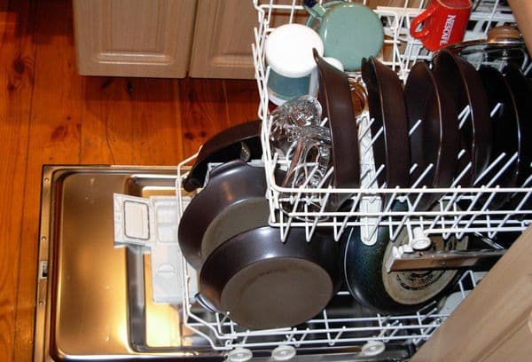 dishes in the dishwasher