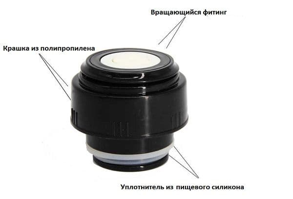 Thermos cover device with valve