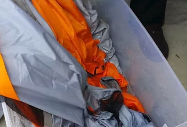 washing tents