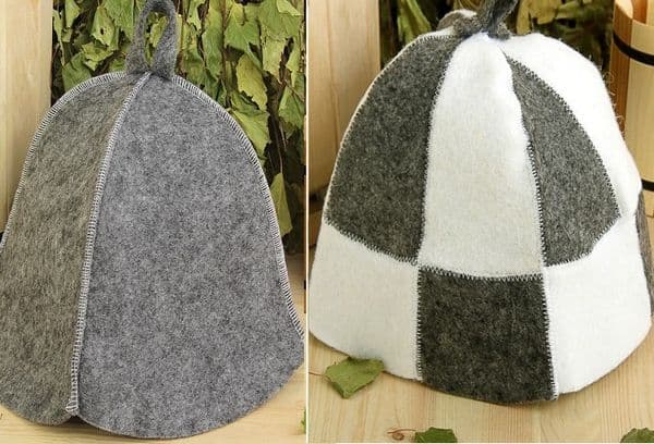 Woolen hats for a bath