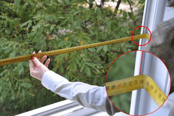 Window opening measurement