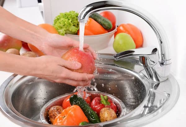 Washing fruits and vegetables