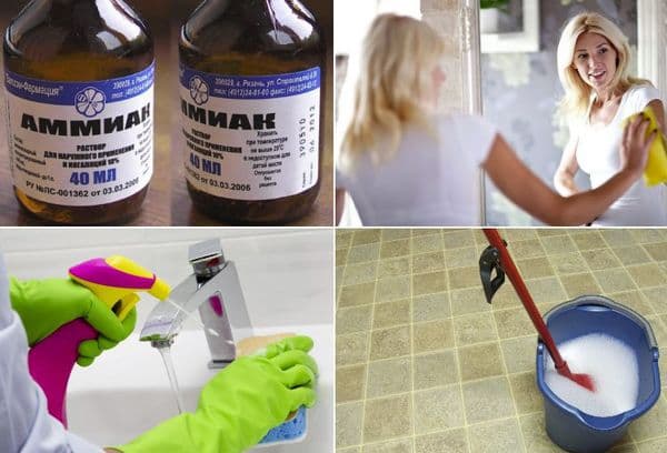 The use of ammonia in the home