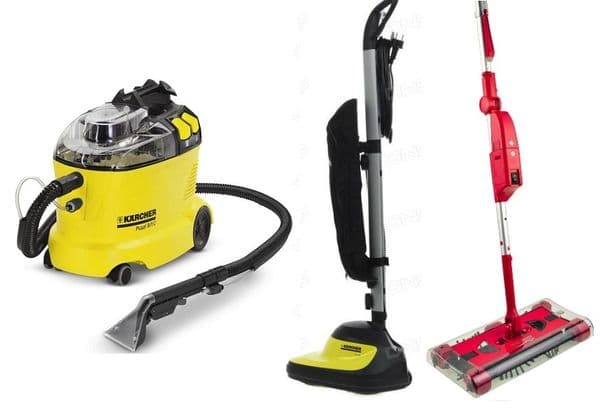 Vacuum cleaner, floor polisher and electric broom