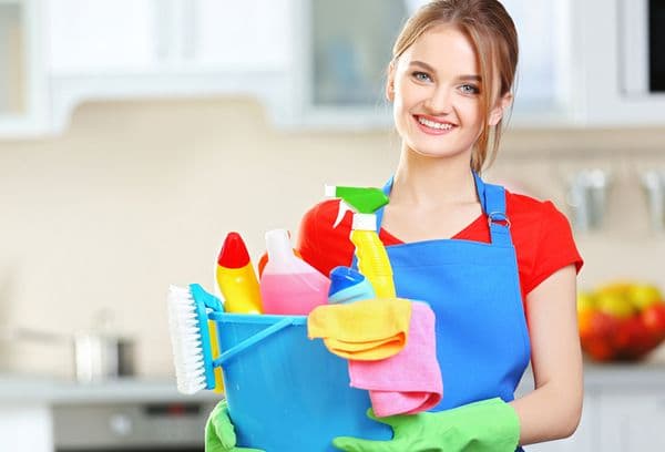 Girl from cleaning service