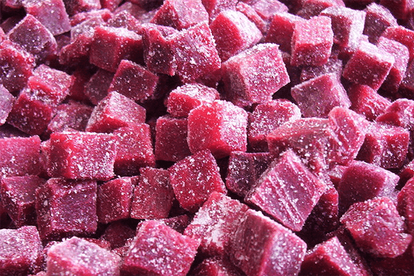 Frozen beetroot