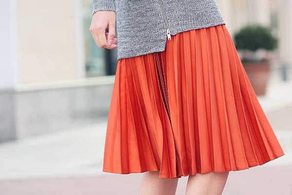 Pleated Mini Skirt