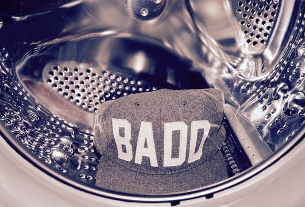 Cap in the drum of a washing machine