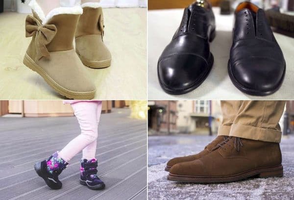 Different shoes