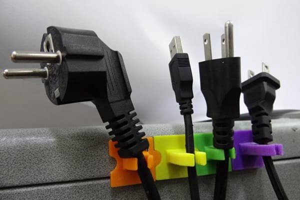 Multi-colored wire holders