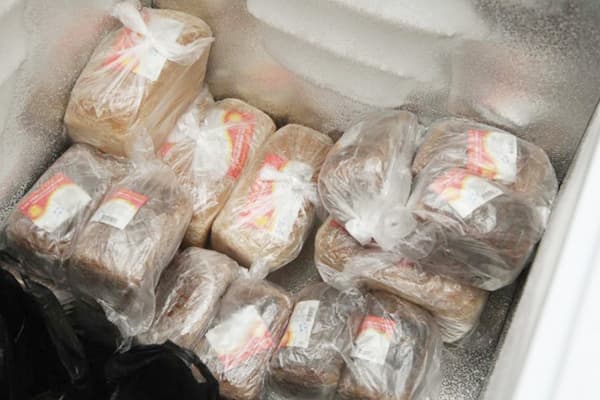 Bread in the freezer