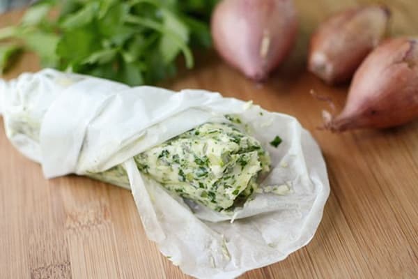 Butter with greens