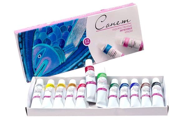 Multi-colored paints Sanet