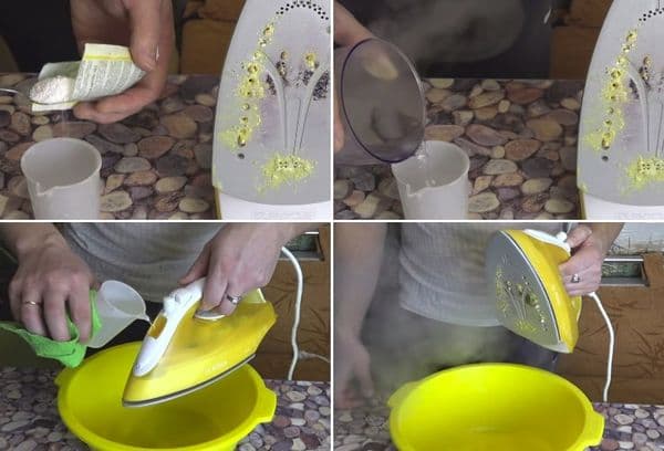 Gludināšanas ar citronskābi tīrīšana soli pa solim