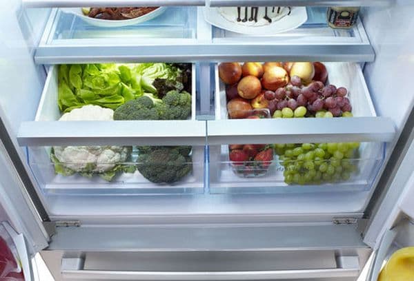 Onions in the refrigerator