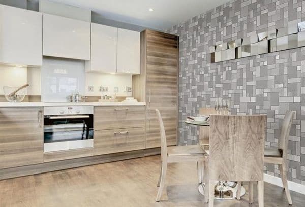 Wallpaper in the kitchen