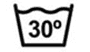 Wash icon at 30 degrees