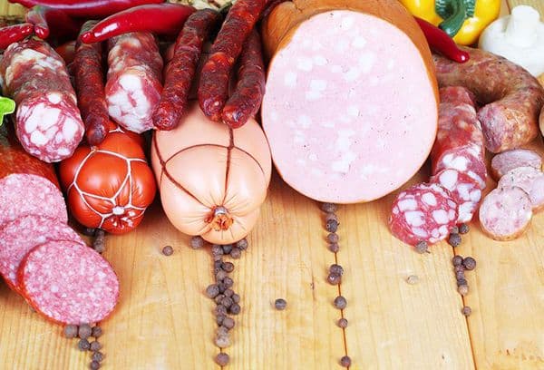 different sausages