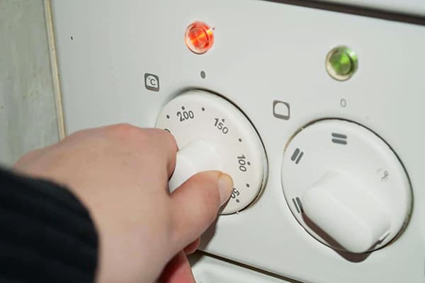Oven heating temperature