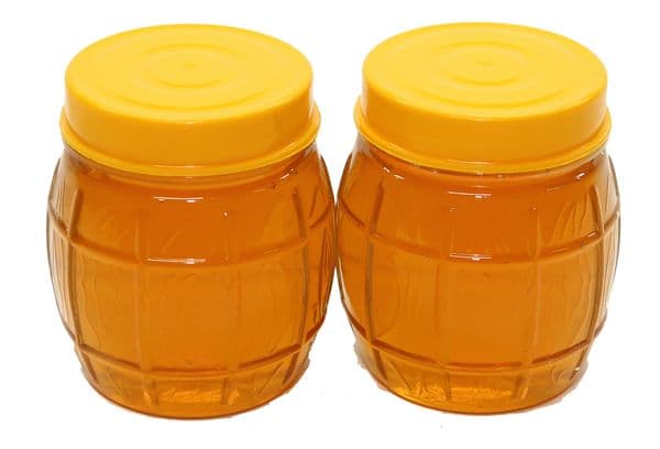 Two jars of honey
