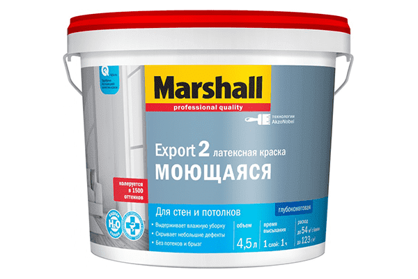 Washable latex paint
