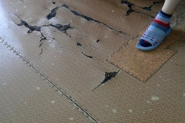 Very old linoleum